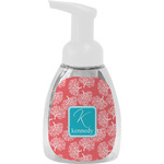 Coral & Teal Foam Soap Bottle - White (Personalized)