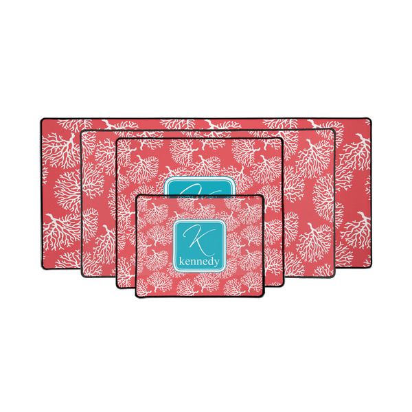 Coral & Teal Gaming Mats - PARENT/MAIN