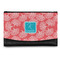 Coral & Teal Genuine Leather Womens Wallet - Front/Main