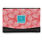 Coral & Teal Genuine Leather Women's Wallet - Small (Personalized)