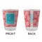 Coral & Teal Glass Shot Glass - Standard - APPROVAL
