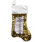 Coral & Teal Reversible Sequin Stocking - Gold (Personalized)