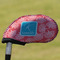 Coral & Teal Golf Club Cover - Front