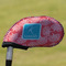 Coral & Teal Golf Club Iron Cover - Single (Personalized)