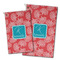 Coral & Teal Golf Towel - PARENT (small and large)