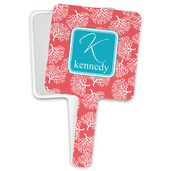 Coral & Teal Hand Mirror (Personalized)