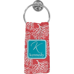Coral & Teal Hand Towel - Full Print (Personalized)