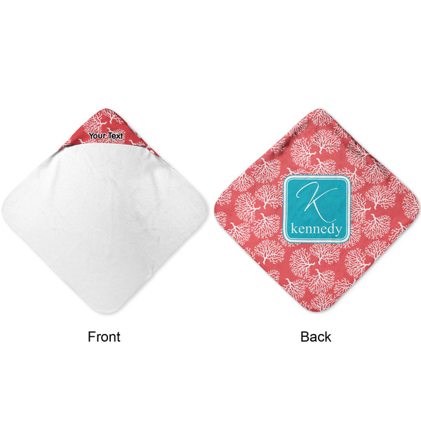 Coral & Teal Hooded Baby Towel- Approval