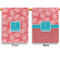 Coral & Teal House Flags - Double Sided - APPROVAL