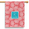 Coral & Teal House Flags - Single Sided - PARENT MAIN