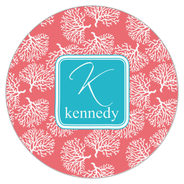 Coral & Teal Icing Circle - XSmall - Single