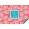 Coral & Teal Indoor / Outdoor Rug - 8'x10' (Personalized)