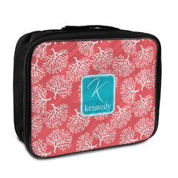 Coral & Teal Insulated Lunch Bag (Personalized)