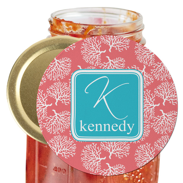 Custom Coral & Teal Jar Opener (Personalized)