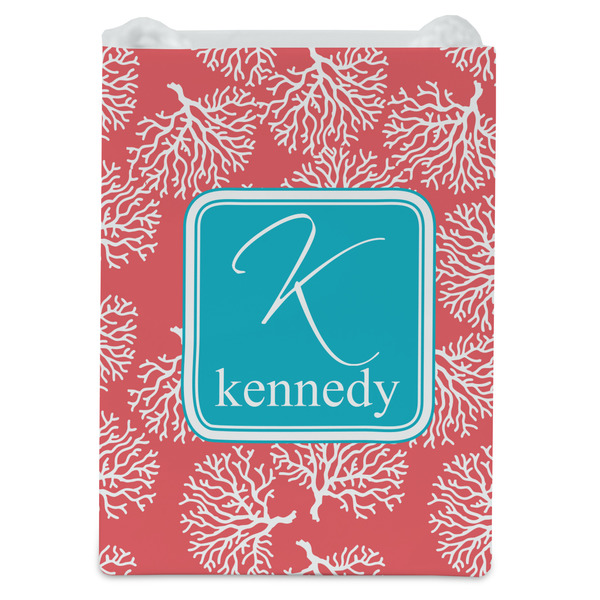 Coral & Teal Jewelry Gift Bag - Matte - Front