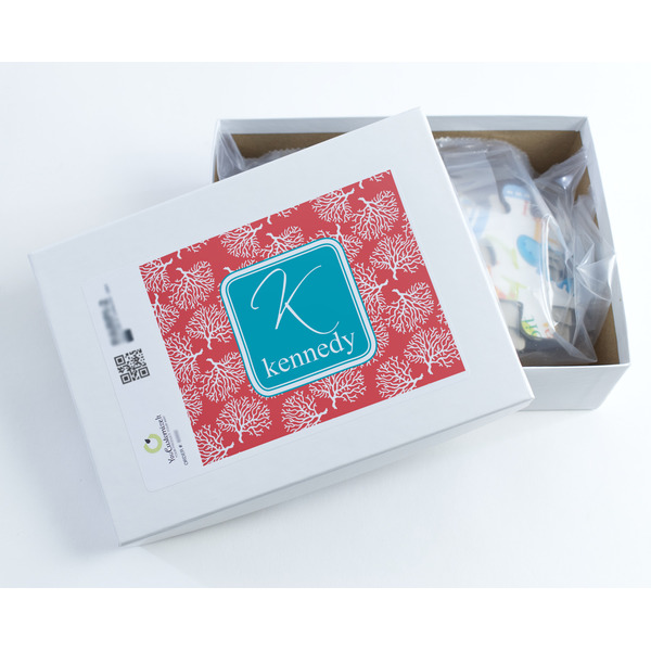 Coral & Teal Jigsaw Puzzle 30 Piece - Box