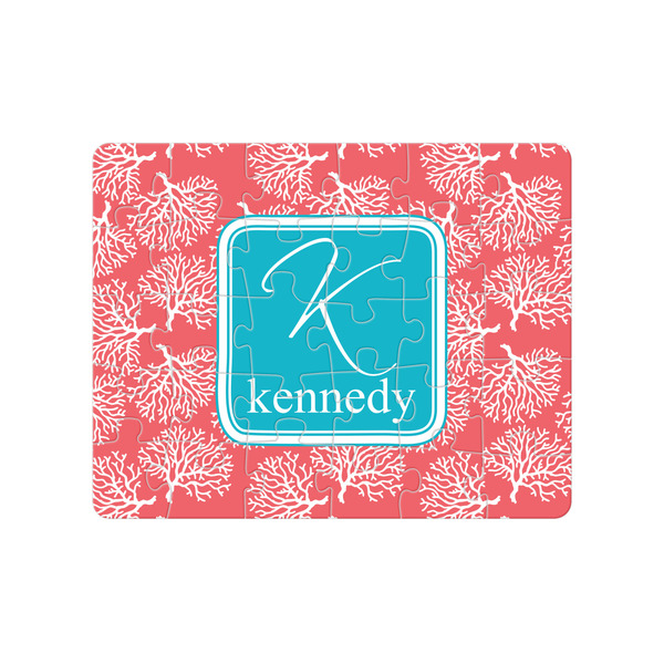 Custom Coral & Teal 30 pc Jigsaw Puzzle (Personalized)