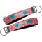 Coral & Teal Key-chain - Metal and Nylon - Front and Back