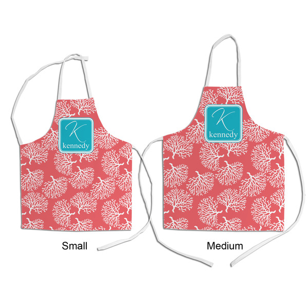 Coral & Teal Kid's Aprons - Comparison