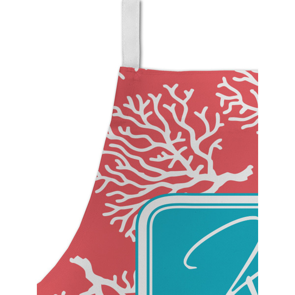 Coral & Teal Kid's Aprons - Detail