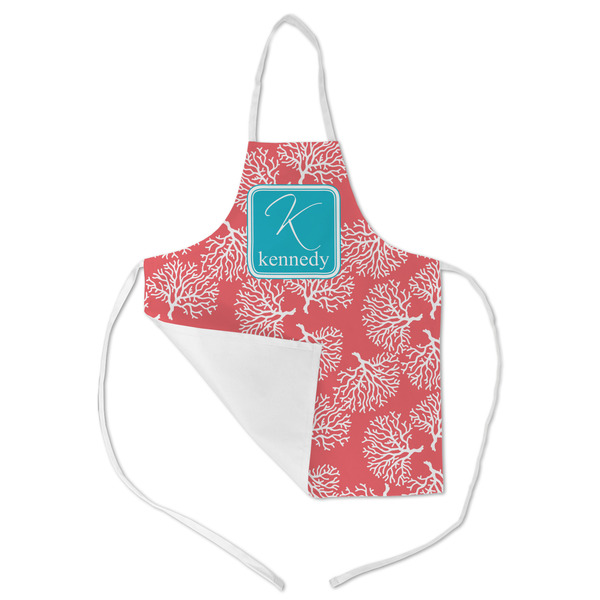 Coral & Teal Kid's Aprons - Medium - Main (med/lrg)