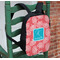 Coral & Teal Kids Backpack - In Context