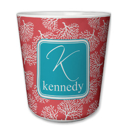 Coral & Teal Plastic Tumbler 6oz (Personalized)