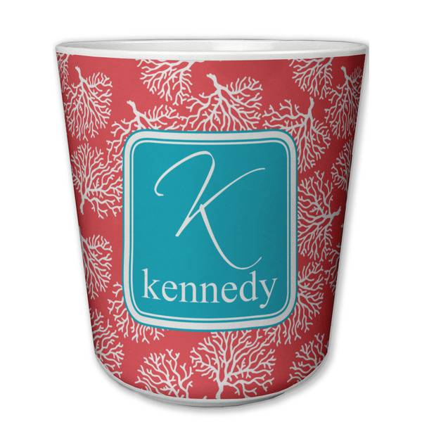 Custom Coral & Teal Plastic Tumbler 6oz (Personalized)