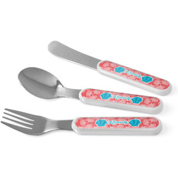 Coral & Teal Kid's Flatware (Personalized)