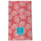 Coral & Teal Kitchen Towel - Poly Cotton - Full Front