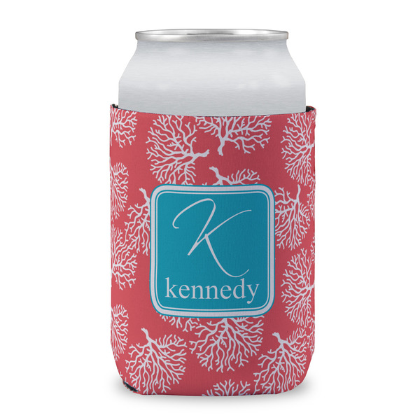 Coral & Teal Can Sleeve