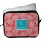 Coral & Teal Laptop Sleeve / Case - 15" (Personalized)