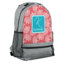 Coral & Teal Backpack (Personalized)