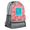 Coral & Teal Backpack - Grey (Personalized)