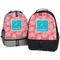 Coral & Teal Large Backpacks - Both