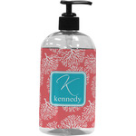 Coral & Teal Plastic Soap / Lotion Dispenser (Personalized)