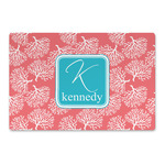 Coral & Teal Large Rectangle Car Magnet (Personalized)