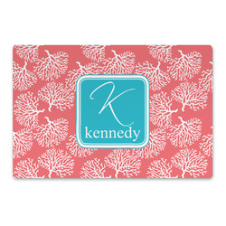 Coral & Teal Large Rectangle Car Magnet (Personalized)