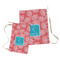 Coral & Teal Laundry Bag - Both Bags