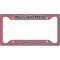 Coral & Teal License Plate Frame (Personalized)