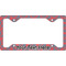 Coral & Teal License Plate Frame - Style C (Personalized)