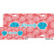 Coral & Teal License Plate (Sizes)