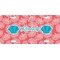 Coral & Teal Personalized Front License Plate