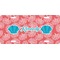 Coral & Teal Front License Plate (Personalized)