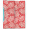 Coral & Teal Linen Placemat - Folded Half (double sided)