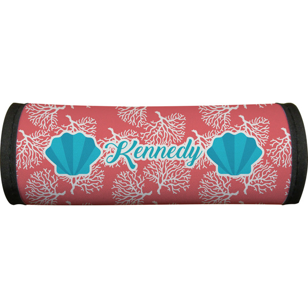 Coral & Teal Luggage Handle Wrap
