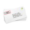 Coral & Teal Mailing Label on Envelopes