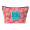 Coral & Teal Structured Accessory Purse (Front)