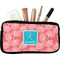 Coral & Teal Makeup / Cosmetic Bag - Small (Personalized)