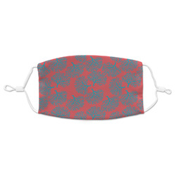 Coral & Teal Adult Cloth Face Mask